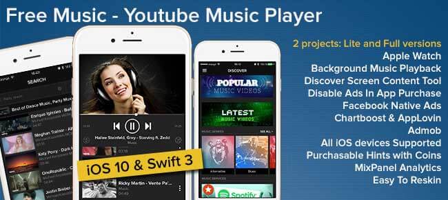 Buy Free Music Player Ios App Source Code Sell My App